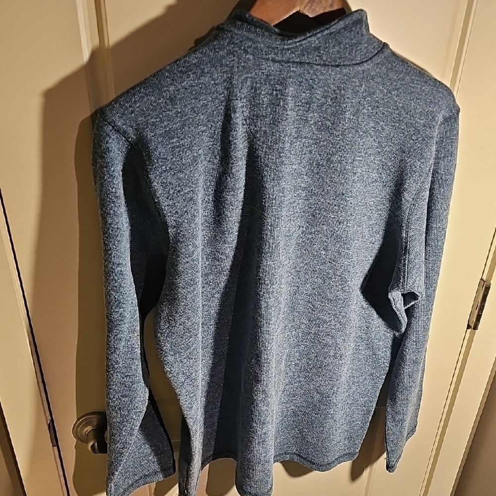 GAP- Men's 1/4 Zip-Up Sweater Cozy Knit/heather-Green SIZE XL - Picture 6 of 8